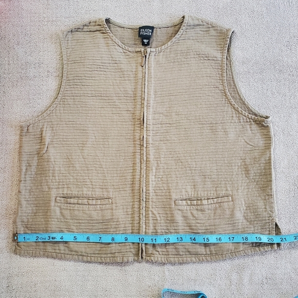 Eileen Fisher Zip Front Vest/Top - Picture 10 of 14